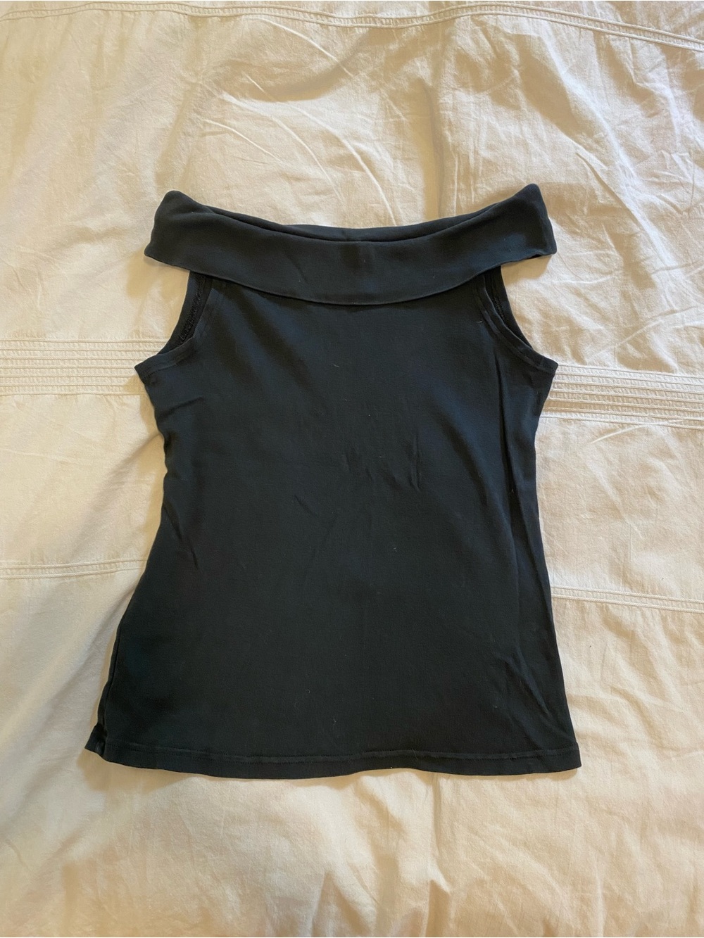 Brandy Melville Black Off-Shoulder Top